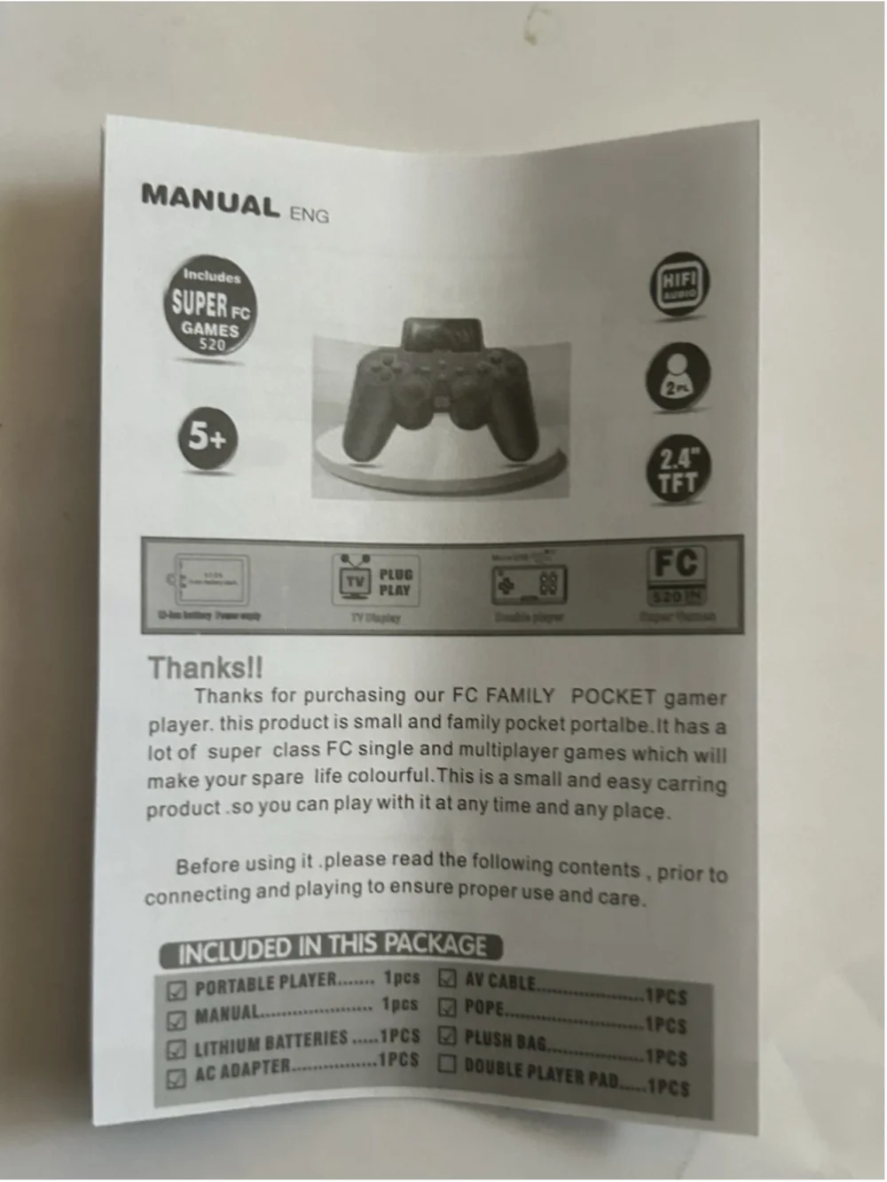 Controller Gamepad Digital Game Player S10 Gamepad Long Battery Black Wireless
